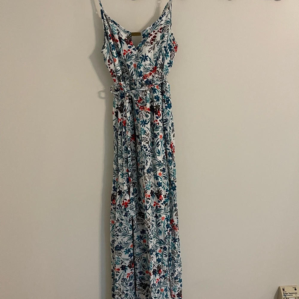 Motherhood Maternity Blue and White Floral Dress